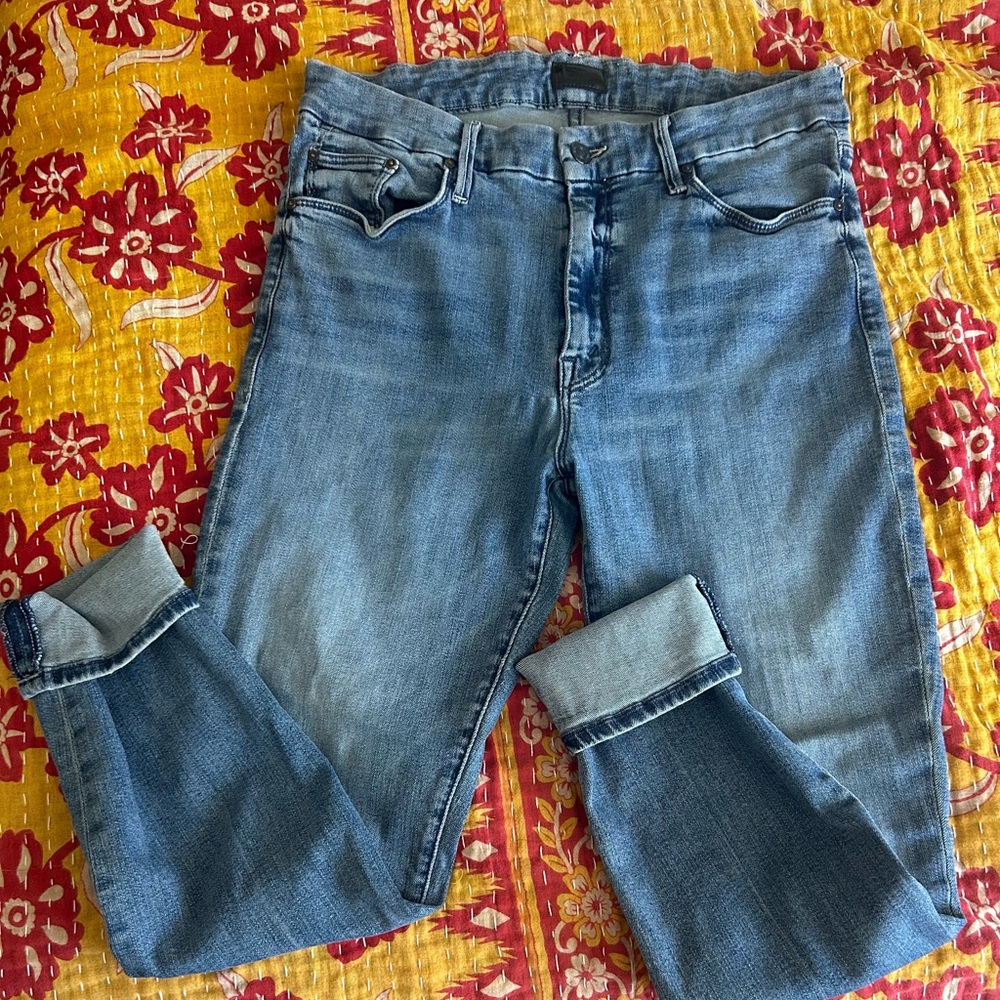 MOTHER Light Blue Denim Jeans